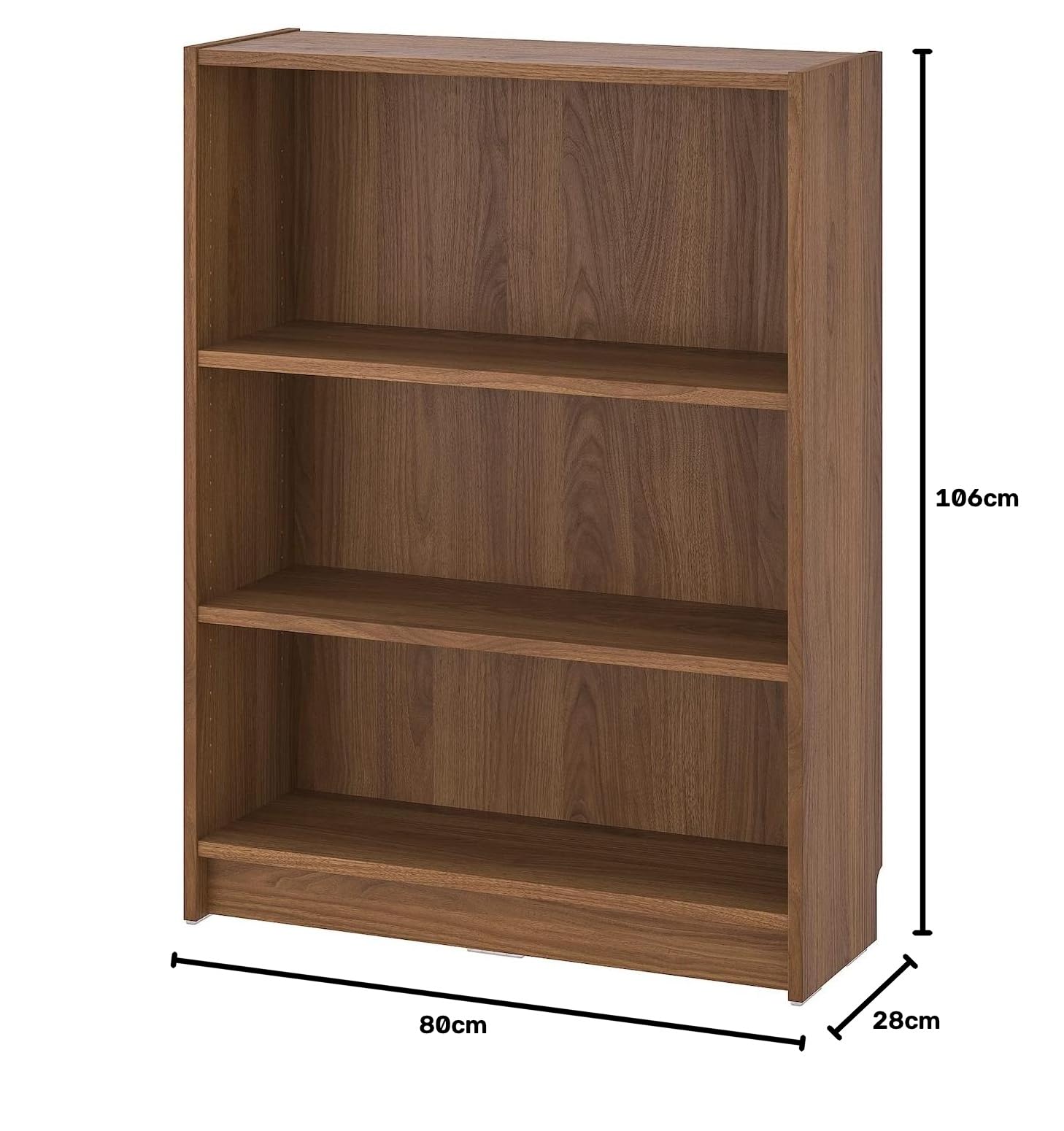 Amazon｜IKEA /イケア BILLY/ビリー：本棚80x28x106 cm ブラウン