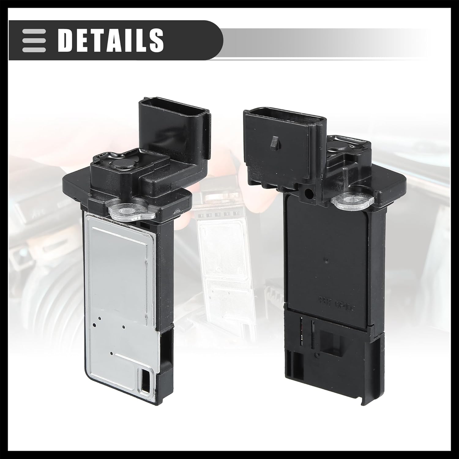 Air Flow Sensor Meter, MAF Sensor Airflow Replacement, for Chevrolet Malibu 2016-2022, ABS, NO.23366103, Black Durable Material