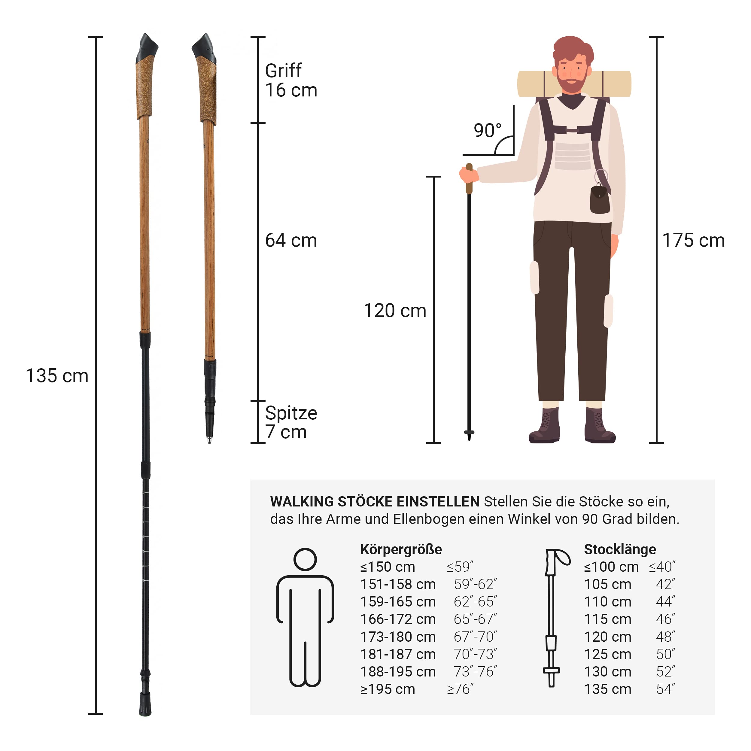 Bastoncini Nordic Walking Msports - Leggeri In Fibra Carbonio, Regolabili, Anti-vibrazione, Con Borsa Inclusa - Foto 9