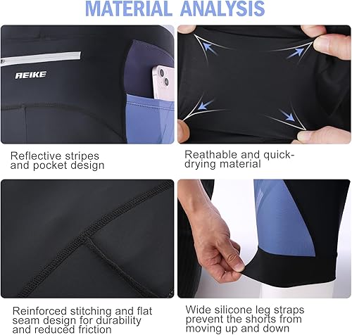Miniatura 5 de Pantalones cortos de ciclismo acolchados 4D para mujer