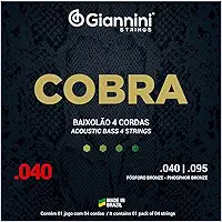 Encordoamento Para Baixolão 4 Cordas Giannini 040 Geebalf