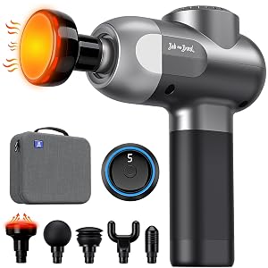 BOB AND BRAD C2 Plus Massage Gun with Heat Deep Tissue Percussion FSA Massager Gun for Athletes Pain