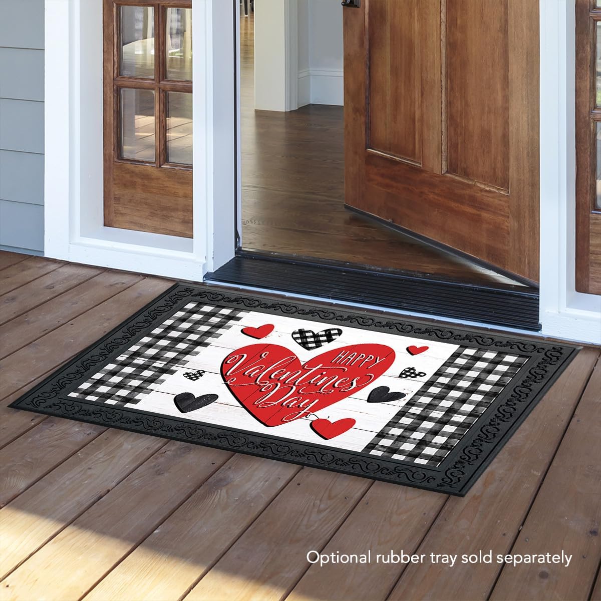 Briarwood Lane Checkered Valentine Doormat