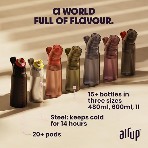 AIR UP water bottle Twist Pro Lavender 600ml Starter Set, 5 Scent Pods - 6