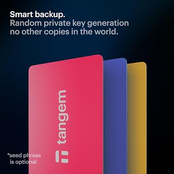 TANGEM Wallet Pack of 3 - Secure Crypto Wallet - Trusted Cold Storage for Bitcoin, Ethereum, NFT's & More Coins - 100% Offline Hardware Spring Bloom
