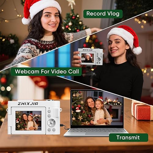 Miniatura 6 de Cámara digital 4K para fotografía - Cámara de videografía de enfoque automático de 50 MP con pantalla abatible de 2.8 pulgadas, zoom digital 18X,