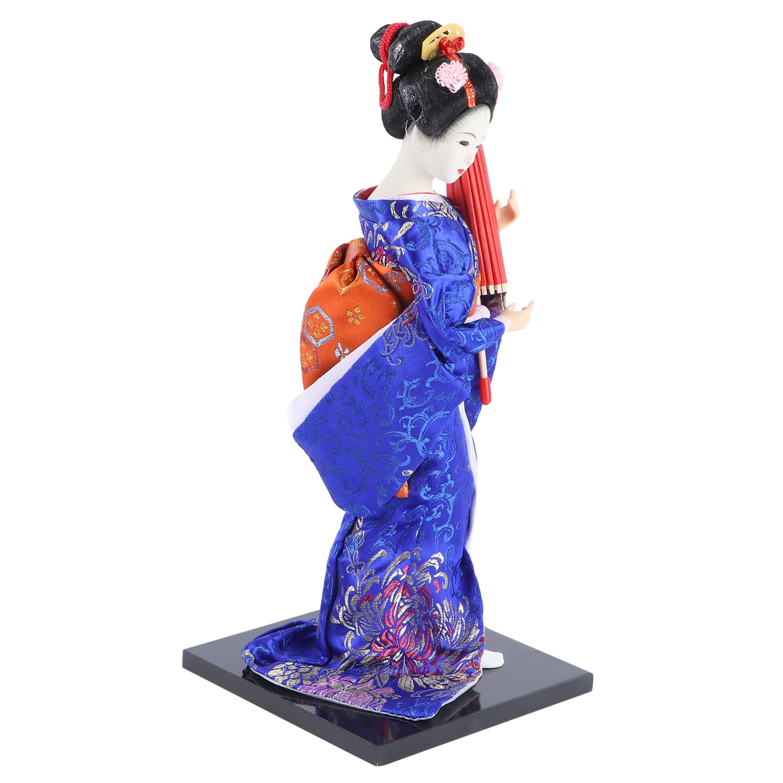 Homoyoyo 11.8Inch Japanese Geisha Kimono Doll,Geisha Figurine Traditional Doll Ornament for Home Office Bar Fairy Garden Decoration