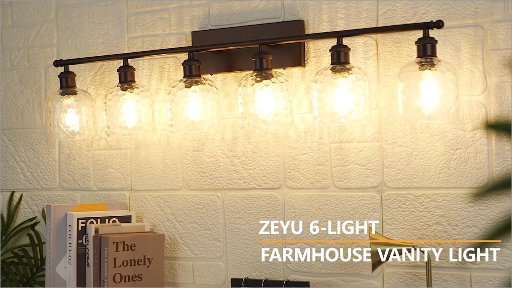 ゆゆ zeyu 4 Light Fixtures for Bathroom Above Mirror, Vintage