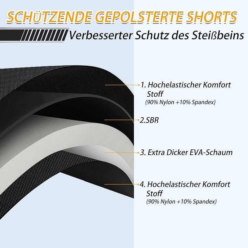 Cienfy 3D csípővédő polár rövidnadrág coccyx párnával síeléshez és gördeszkázáshoz