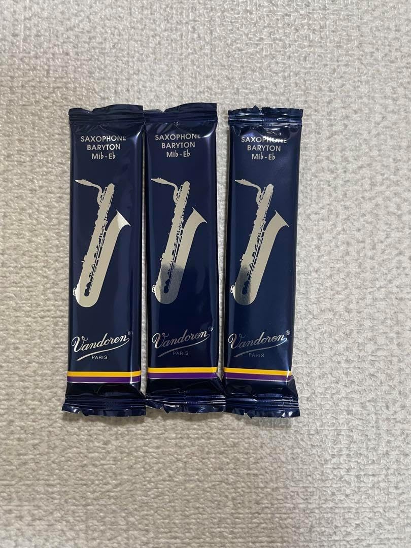 Vandoren バリトンサックスリード 青箱 トラディショナル 3番5箱セット Vandoren バリトンサックスリード 青箱 トラディショナル 3番5箱セット