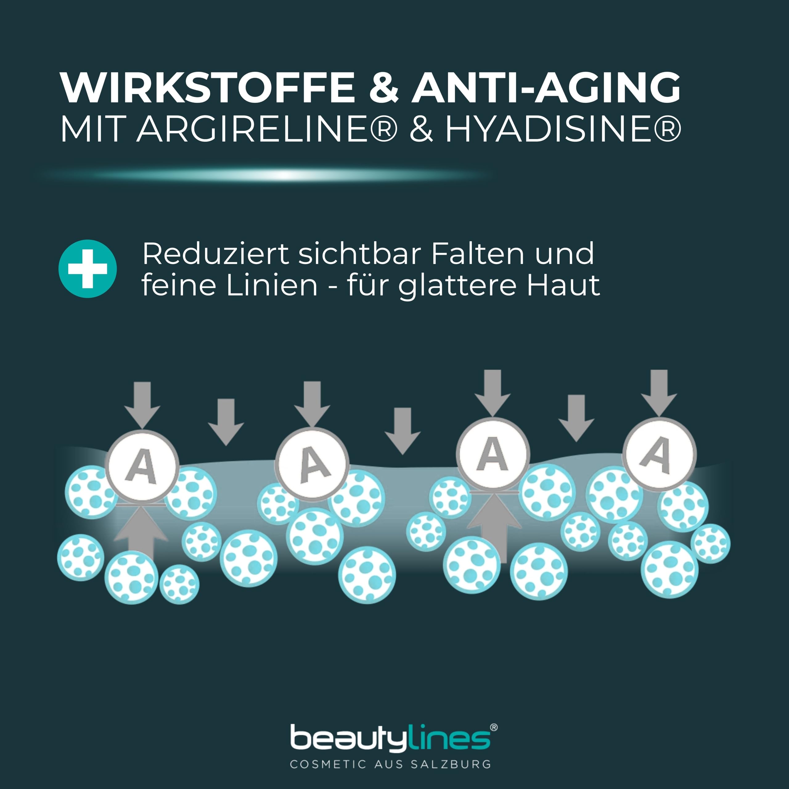 Hyaluron Power Booster 50ml – Anti-Aging Serum mit Argireline® & Hyadisine® – Feuchtigkeits-Booster Botox-Effekt – polstert Falten auf & strafft Haut für Gesicht, Hals & Dekolleté