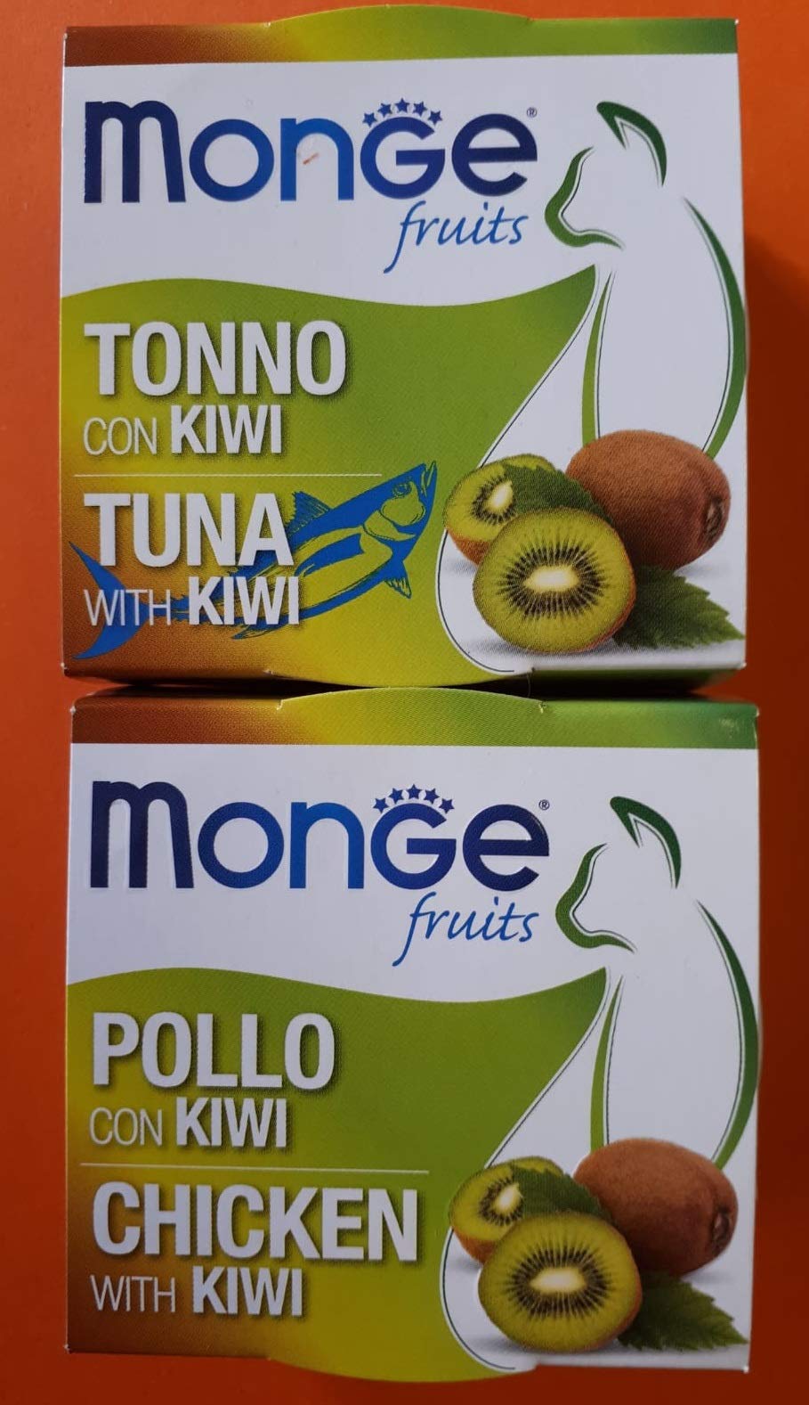Monge 50 Pueden Pollo O ATÚN con Frutas para Gatos 80 GR