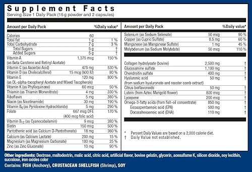 Miniatura 8 de Orthomol Arthroplus, suministro para 30 días, suplemento avanzado para la salud ósea y articular con colágeno, glucosamina y condroitina, versión