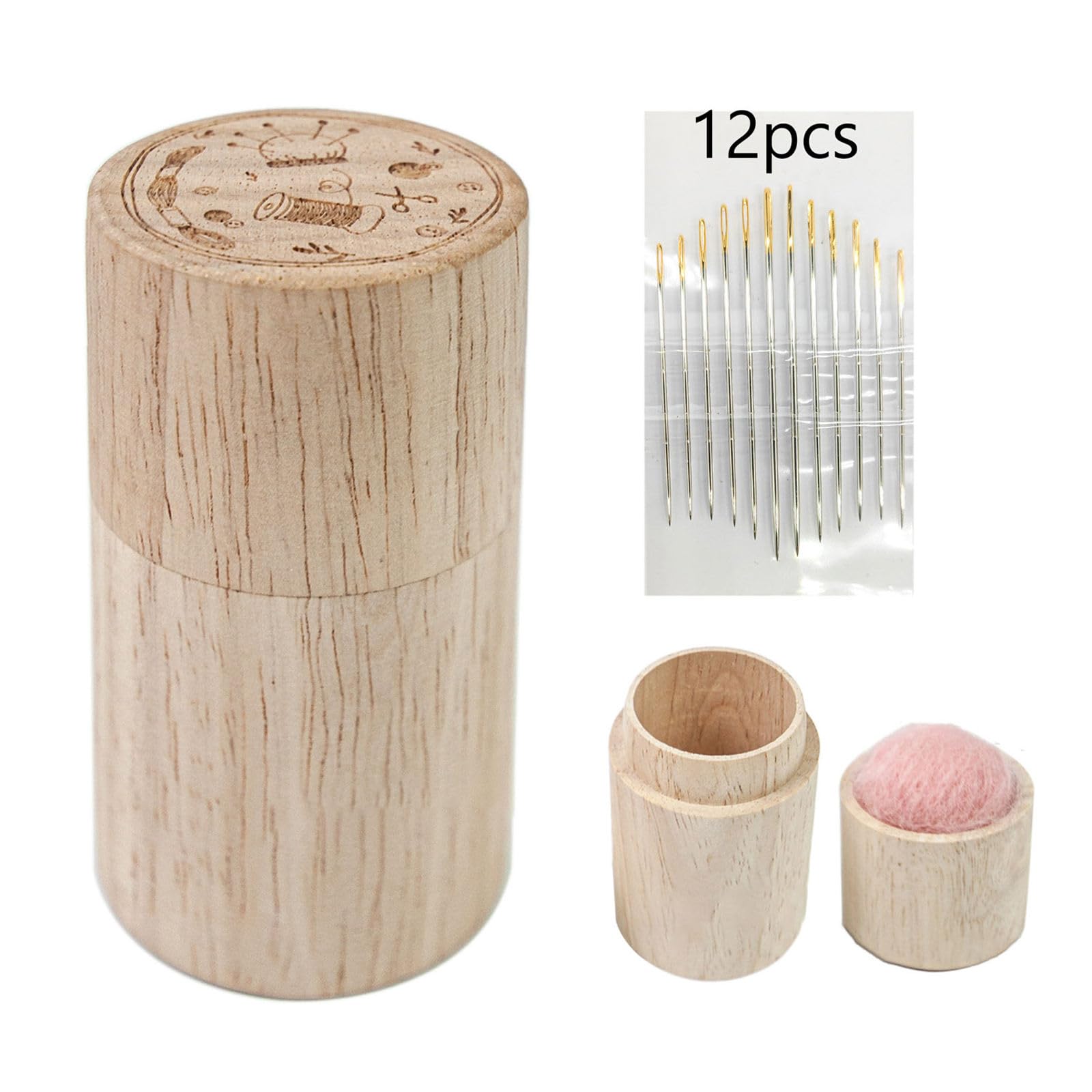 Buxuaaaa A Buxuaaa Multifunctional Needle Holder Embroidery Needle Holder With Portable Wooden For Sewing Quilting Embroidery Wooden With For Sewing Enthusiasts