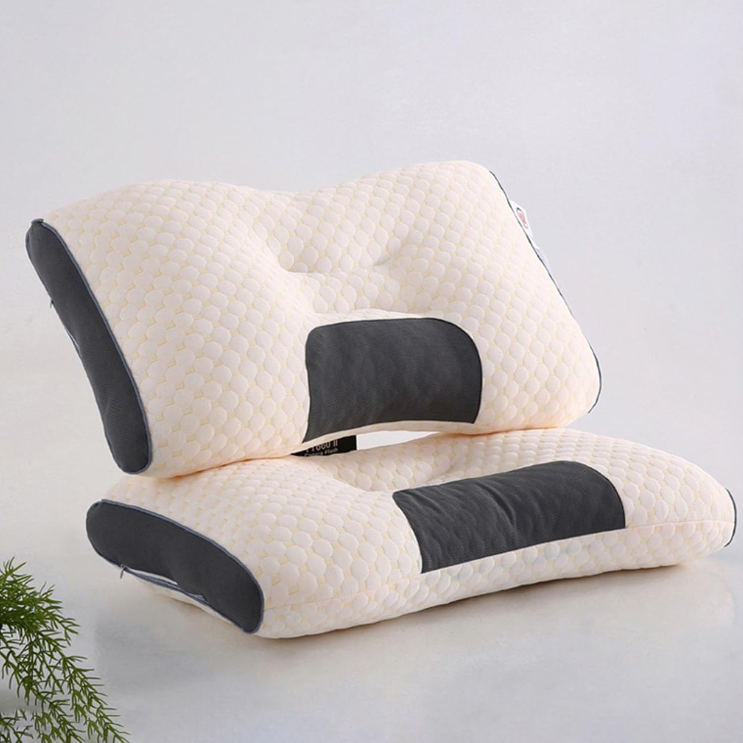 Soft Cotton Massage Pillow for Cervical Spine Support, Breathable, Comfortable Sleep Aid for Adults and Students, Easy to Clean, Standard Size 40×60 cm