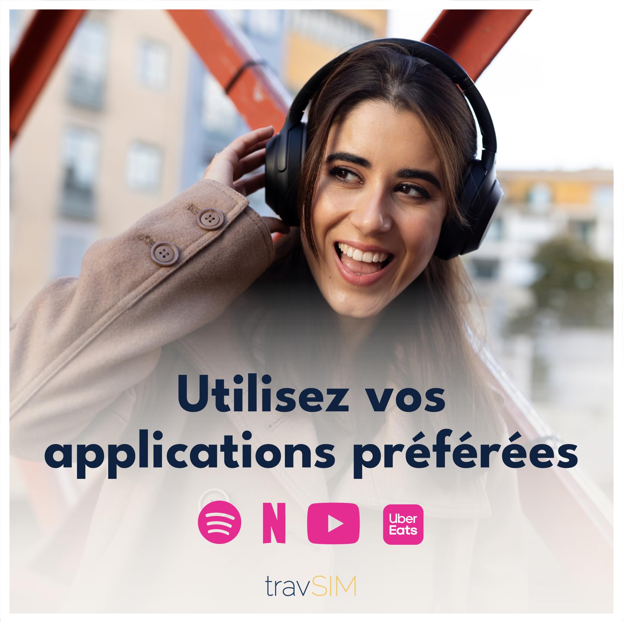 travSIM Carte SIM USA | Réseau T-Mobile | Données, appels et textes illimités aux USA | SIM USA Fonctionne sur Les appareils iOS et Android | Carte SIM Prépayée USA 21 Jours