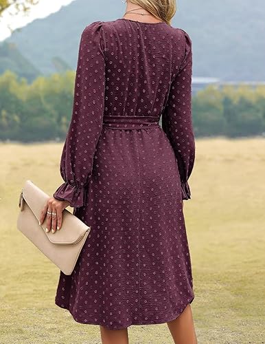 Miniatura 4 de Vestidos de verano sin mangas para mujer, vestido bohemio informal con cinturón, abertura, cuello redondo y bolsillos