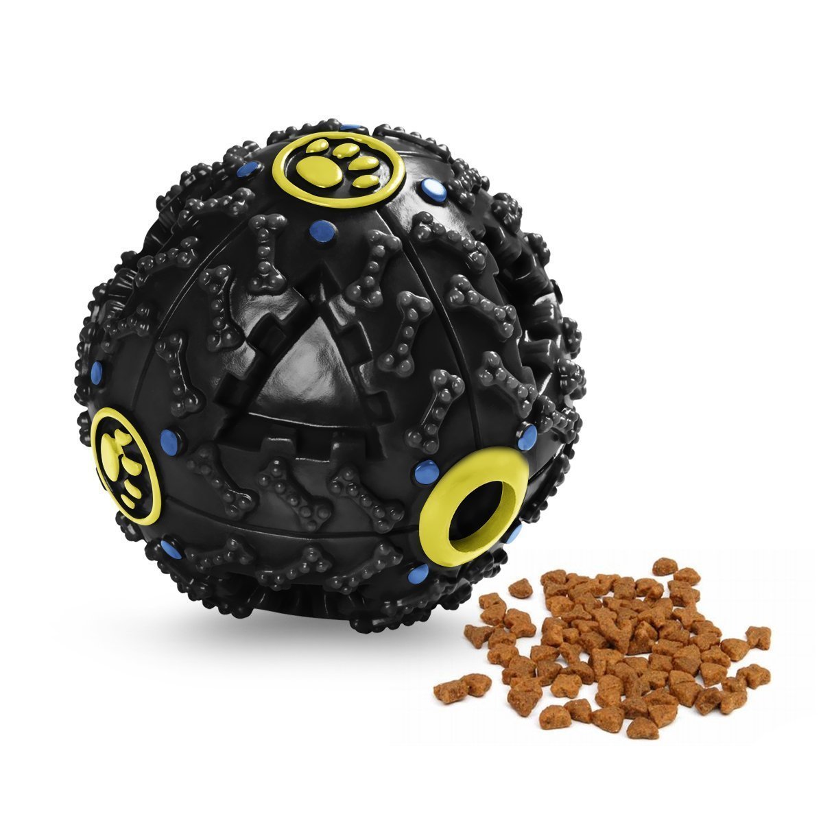 PETS EMPIRE Dog Treat Dispensing Toy, Interactive IQ Treat Training Toy Squeaky Dispenser Ball for Dogs(Color May Vary) (10.5 cm) (B06XJPNV9D) Amazon Price History, Amazon Price Tracker