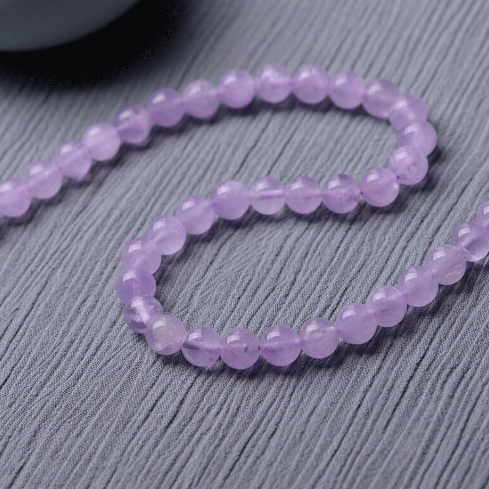 Natural Lavender Amethyst Round Loose Beads for Jewelry Making DIY Bracelet Necklace (12mm)