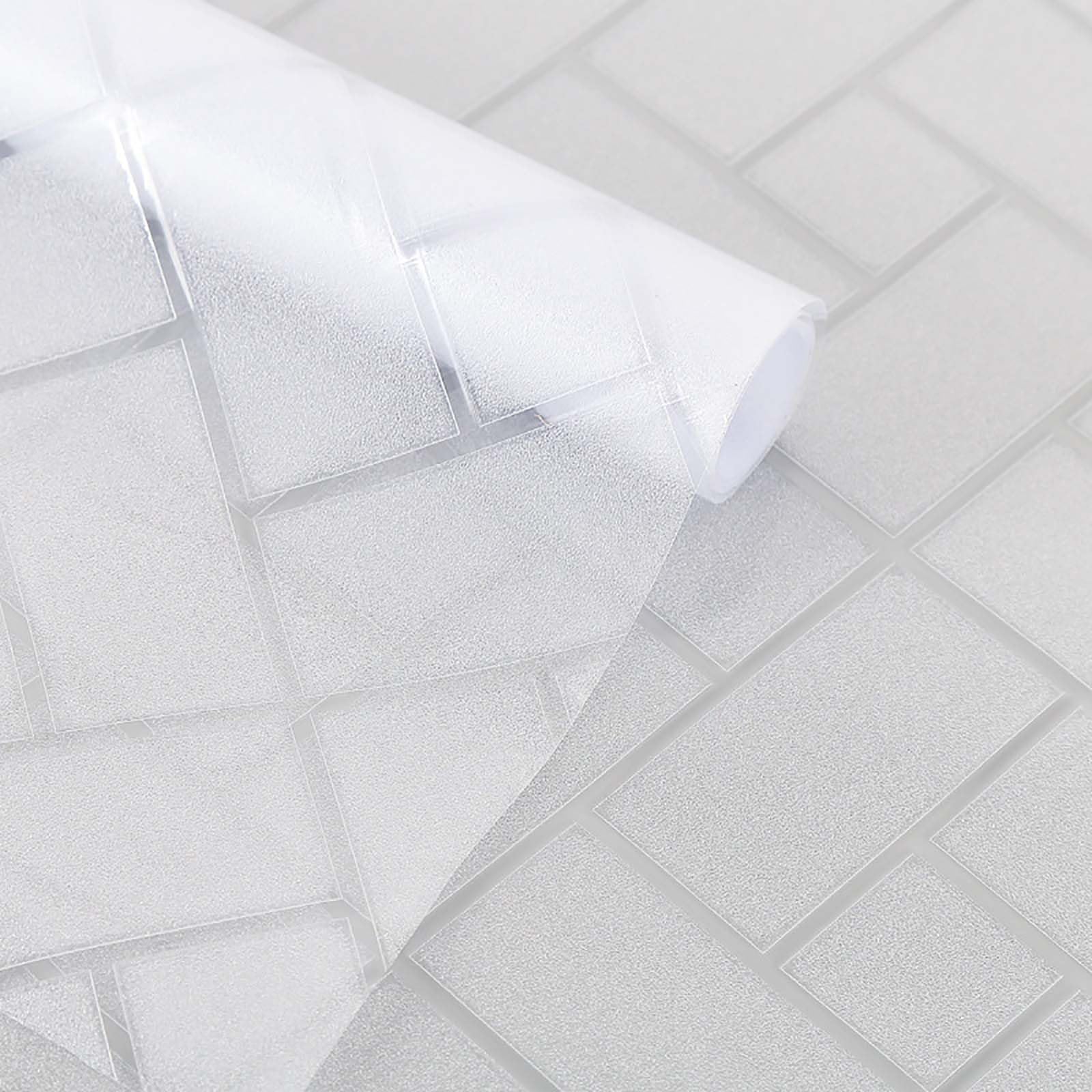 Window Privacy Film 85 x 115 cm Blocks UV Static Cling No Glue Removable Heat Cotrol, Privacy Protection, Clings Blackout Window for Office Living Room Kitchen, Oblique Grid