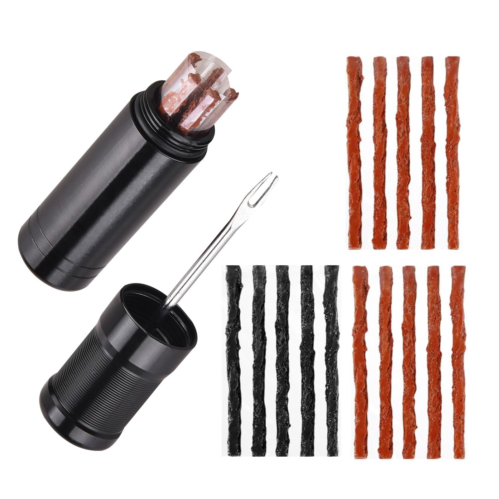 Strisce Adesive Kit Riparazione Bici, Forature per Pneumatici per Bici con 1 Alesatore e 15 Strisce Adesive per Attrezzi di Fissaggio Tubeless Professionali di Montaggio Portatile per Mountain Bike