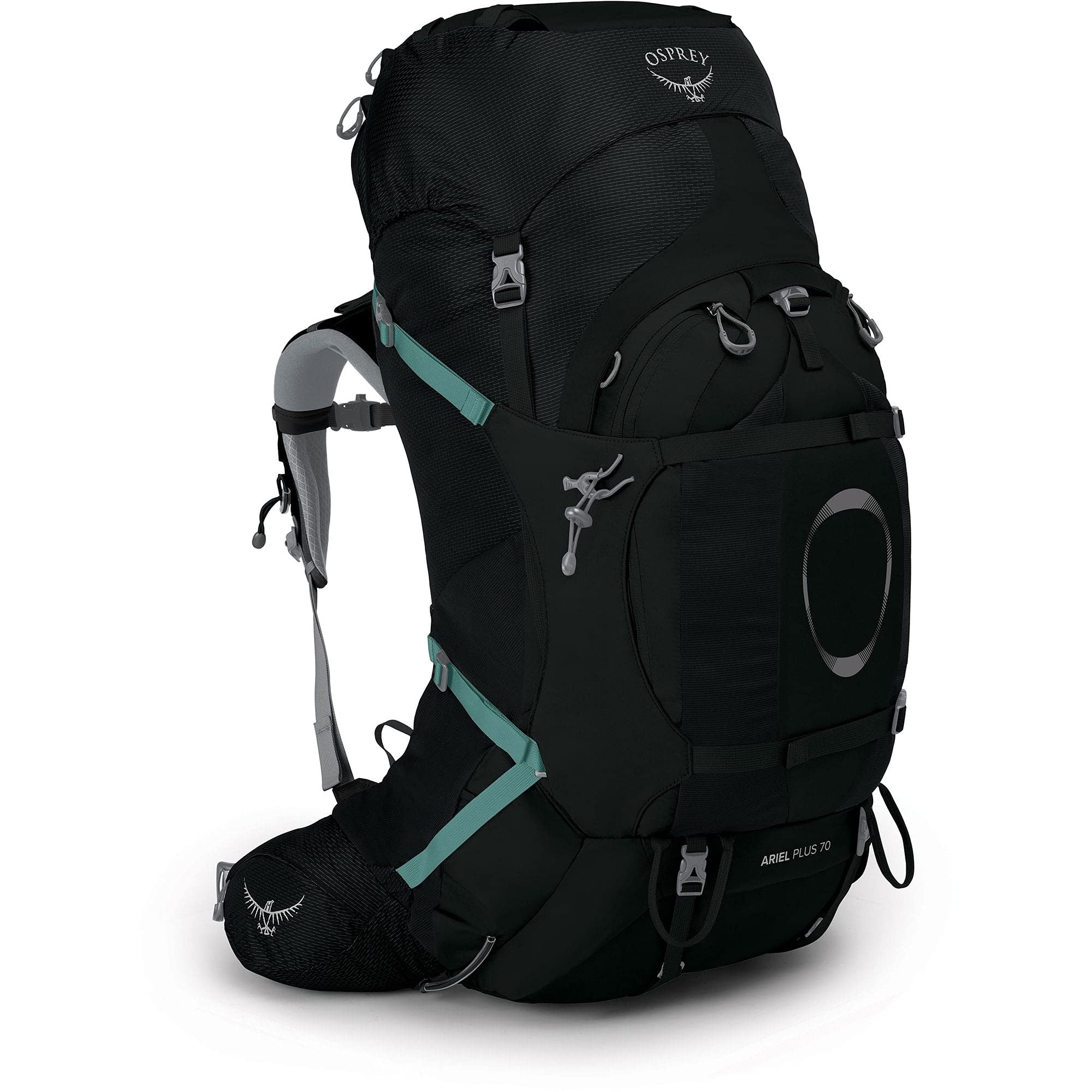 Osprey Ariel Plus 70 Backpack, Adult Unisex, Black, XS/S