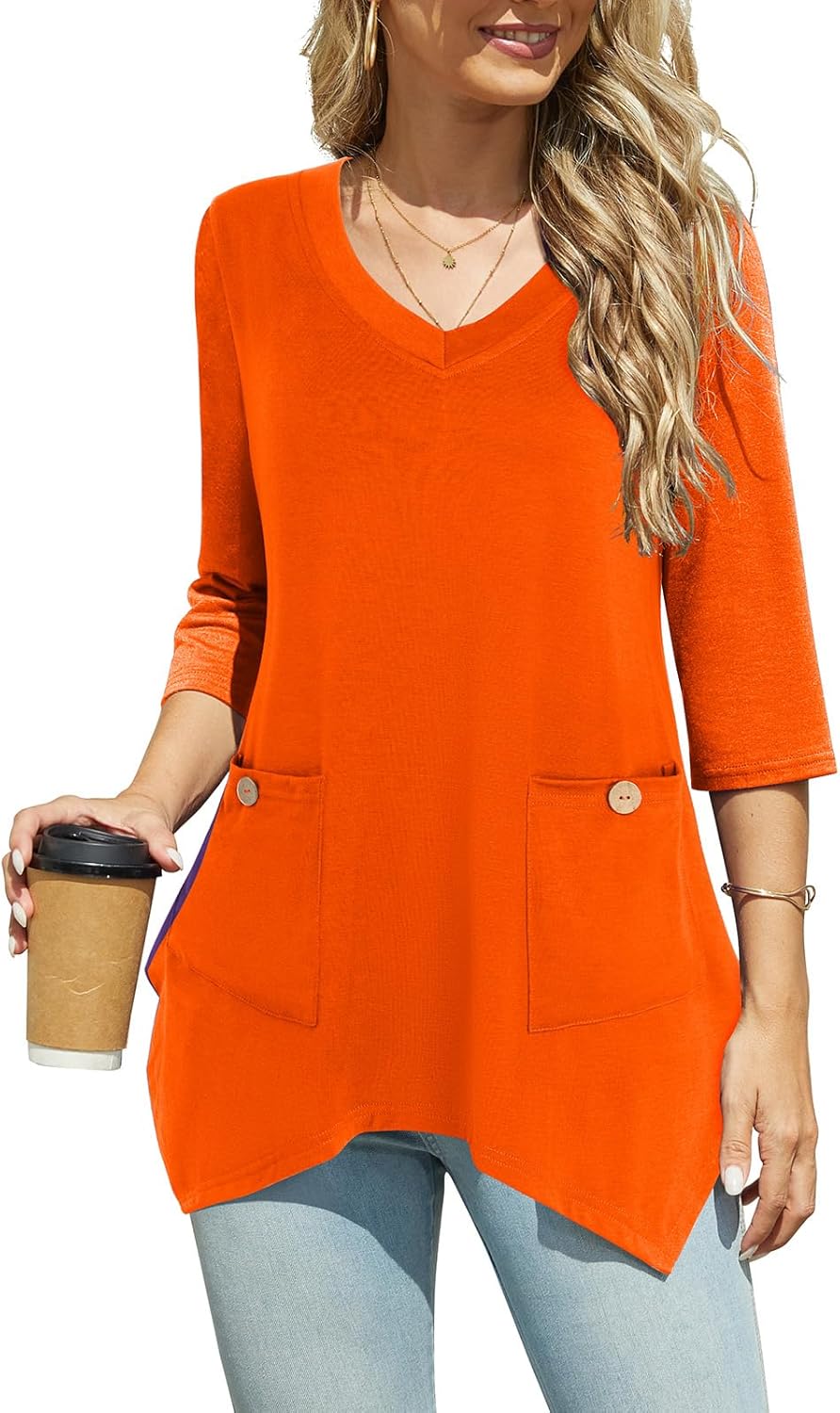 Bulotus Womens Sweaters 2025 Winter Cowl Neck Long Asymmetrical Tunic Sweaters for Leggings Holiday Vacation Tops - Image 2