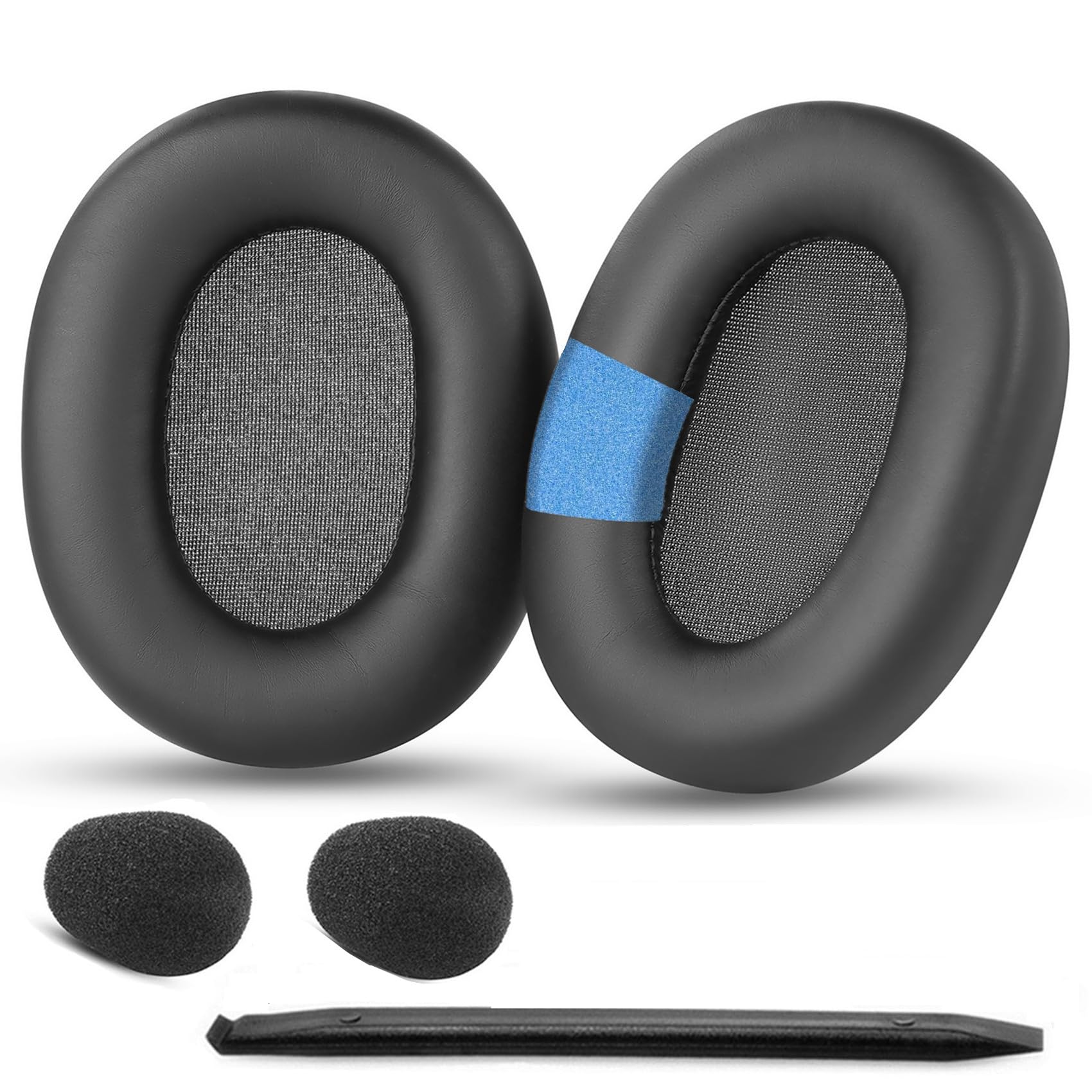 Inzone H7 Earpads Replacement Compatible with Sony Inzone H7(WH-G700) Inzone H9(WH-G900N) Headset Ear Pads Cushions with Softer Protein Leather, Noise Isolation Foam-Black