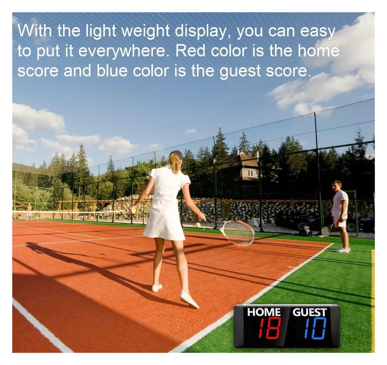 Tragbare Fitnessuhr Score Keeper Portable Led Digital Electronic Scoreboard With Remote For Sports Games Volleyball Table Tennis Ball