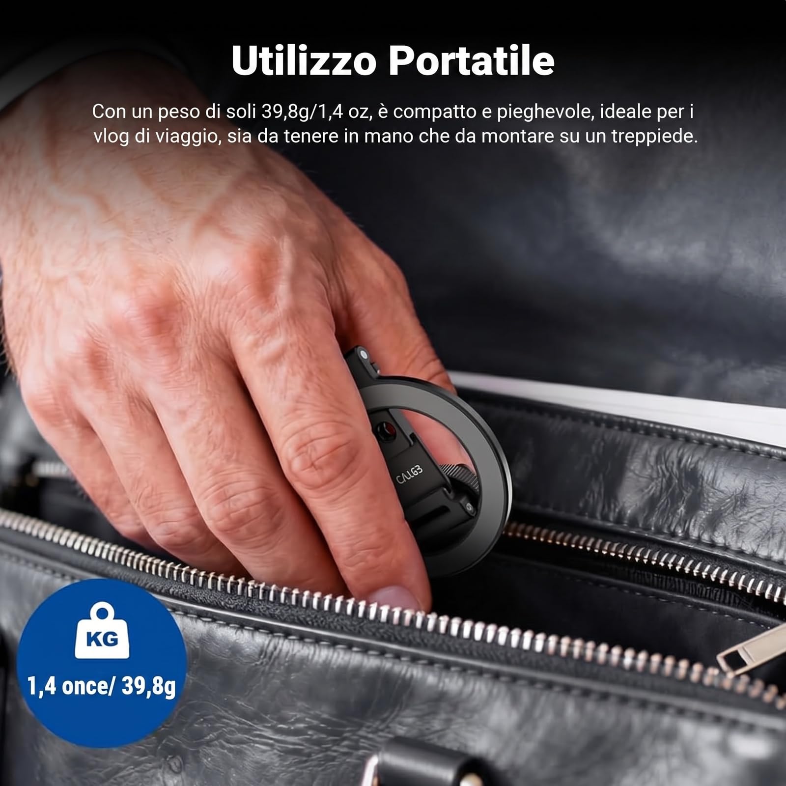 NEEWER Supporto Telefono Treppiede Magnetico con Cold Shoe, Phone Holder Portatile Compatto Leggero in Alluminio per Fotocamera, Compatibile con MagSafe iPhone Samsung Android per Riprese video, CA163