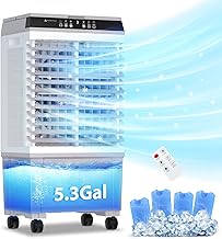 LifePlus Portable Evaporative Air Cooler with Ice Packs