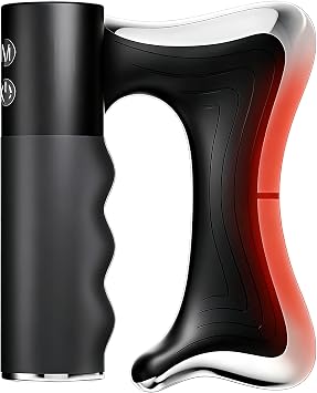 Electric Muscle Scraper Tool Hyper Blade Massager Core & Abdominal Massage with Microcurrent Gua Sha Deep Tissue Fascia Knife Massager for Full Body Muscle Recovery Wholesale EMS Black