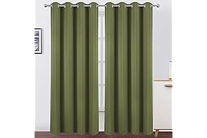 Olive Green Blackout Curtains: A Haven for Serenity and Style in Your Olive Green Bedroom