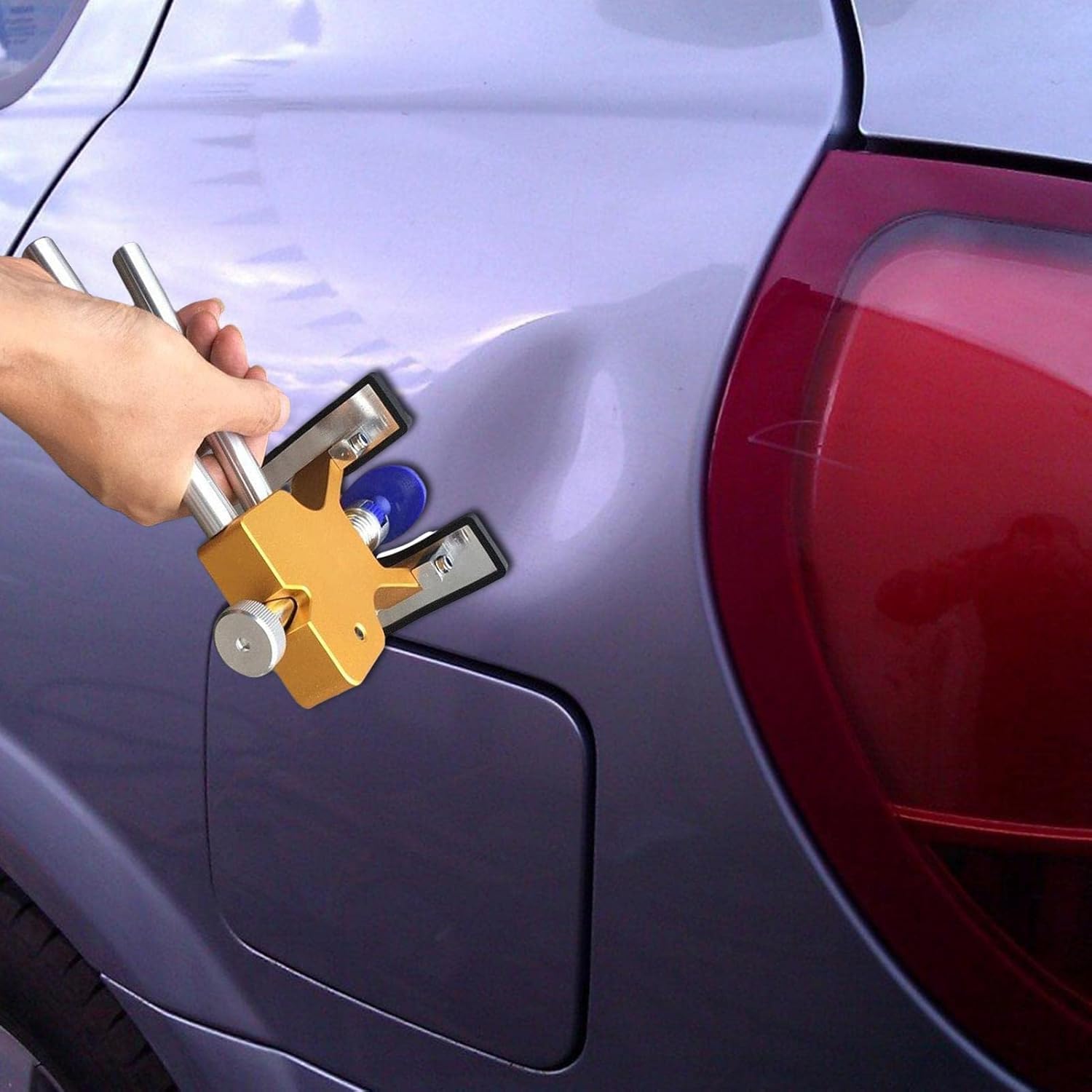 Mayhug, estrattore per ammaccature, kit per la rimozione delle ammaccature | Kit estrattore per ammaccature per auto con 18 guarnizioni, kit estrattore per ammaccature per auto, estrattore per