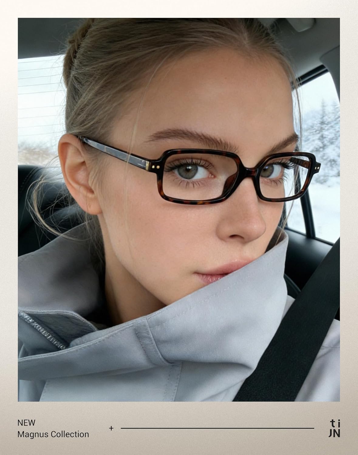 TIJN Magnus Blue Light Blocking Glasses for Women Men,Square Cat Eye Frame Bluelight Glasses for Gaming/Computer/Screen - Image 3