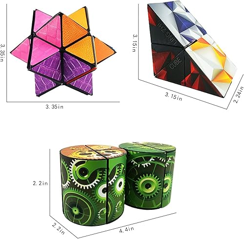 Miniatura 4 de Magic Cube - Juego de rompecabezas 2 en 1, rompecabezas geométricos de cerebro, rompecabezas geométricos de lógica 3D, juegos de inteligencia