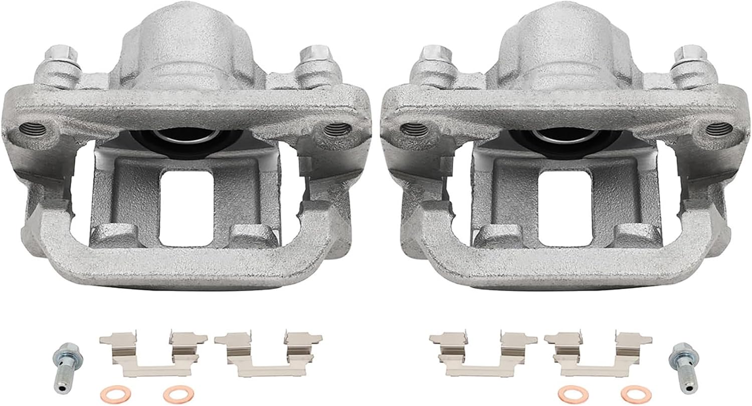 AUTOMUTO Rear Left & Right 19B3437 19B3436 Disc Brake Calipers With Bracket For Nissan Rogue 2008-2013 For Nissan Rogue Select 2014-2015