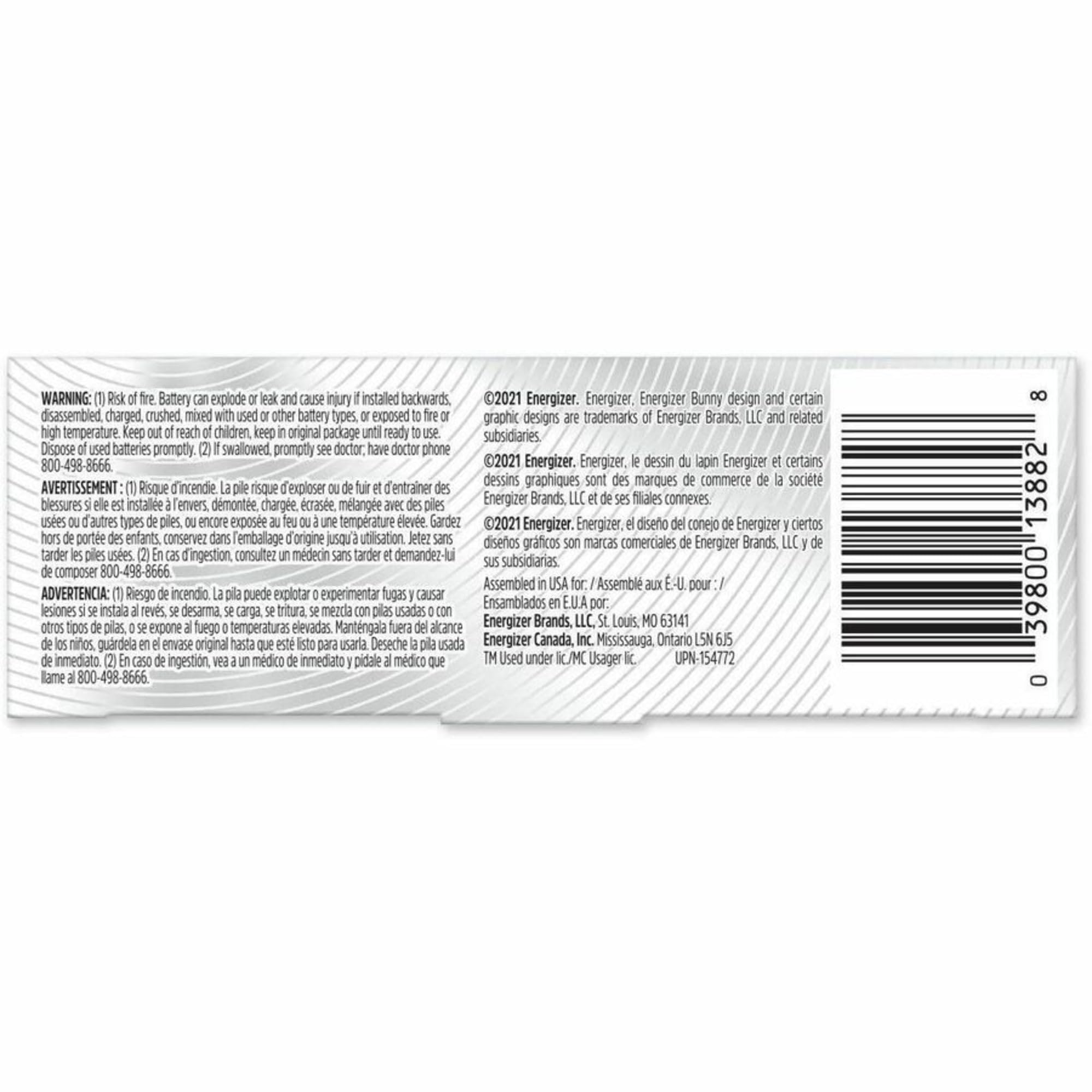 Energizer® Lot de 12 piles au lithium industrielles ELN123-12