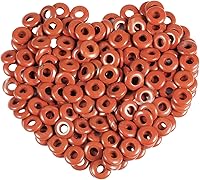 Vista 8 de rockcloud Cuentas sueltas con forma de corazón de Rondelle con forma de agujero grande, para pulseras europeas para hacer joyas