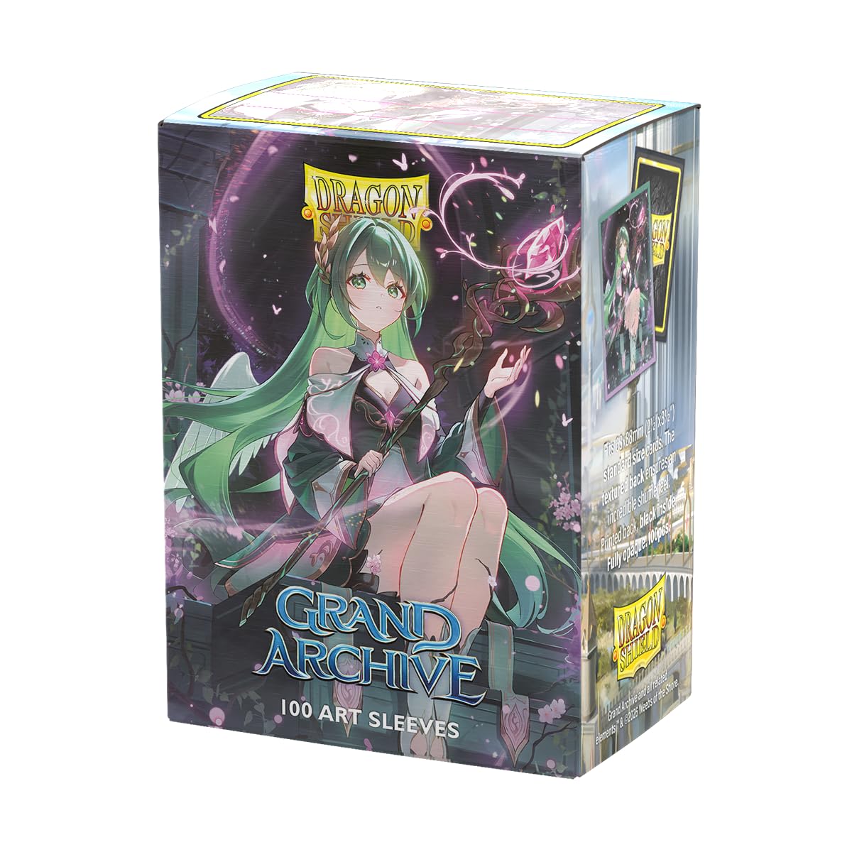 Dragon Shield | Grand Archive Matte Art Sleeves | 100 CT - Smooth & Tough Premium TCG Sleeves | Compatible with Pokemon, One Piece & Magic the Gathering | Ariel, Archangel of Natura — image 1