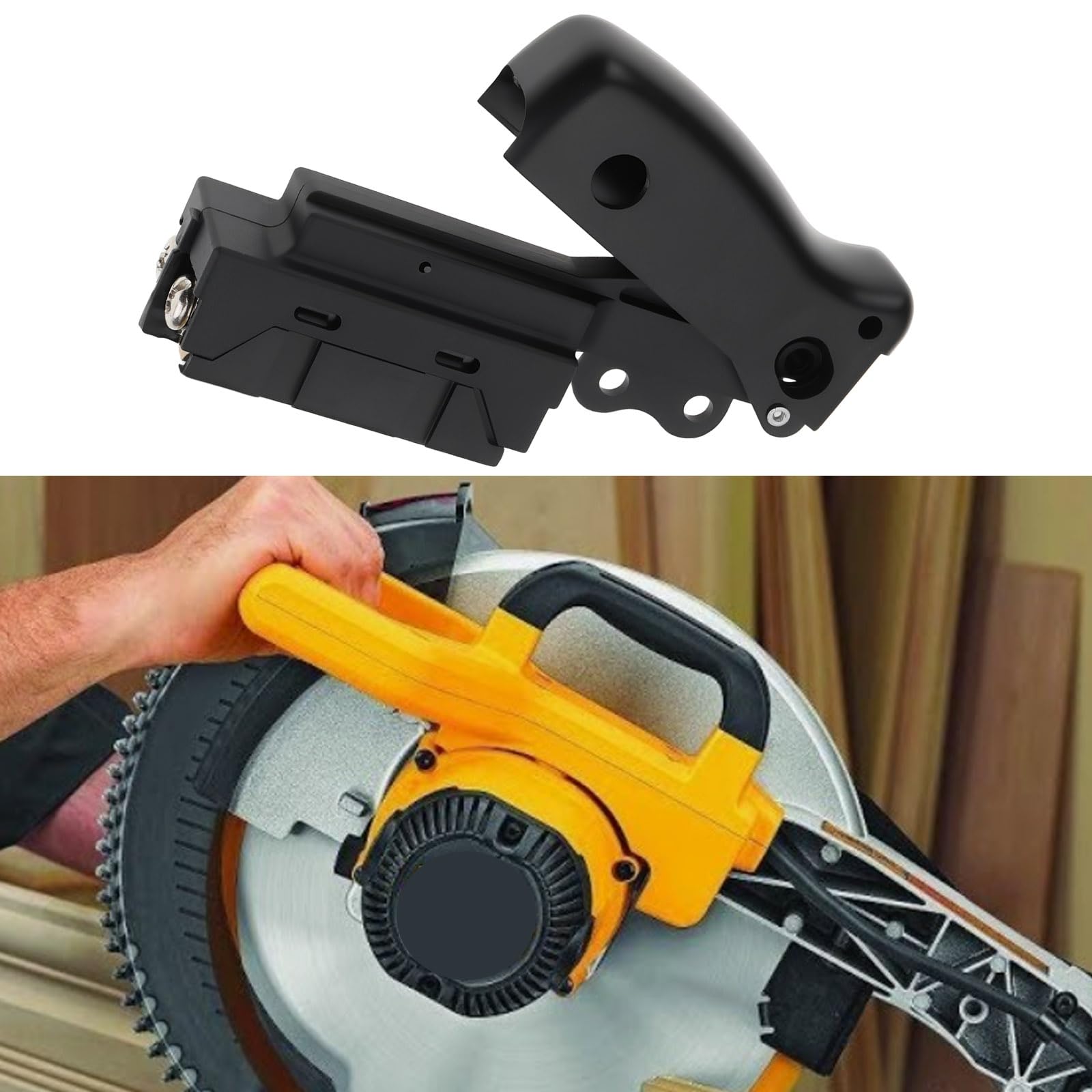 EMSea Interruptor de Encendido Del Gatillo de La Sierra Ingletadora 606056-00 Compatible con DeWalt DW712 DWS780 DW716 DW718 N548978