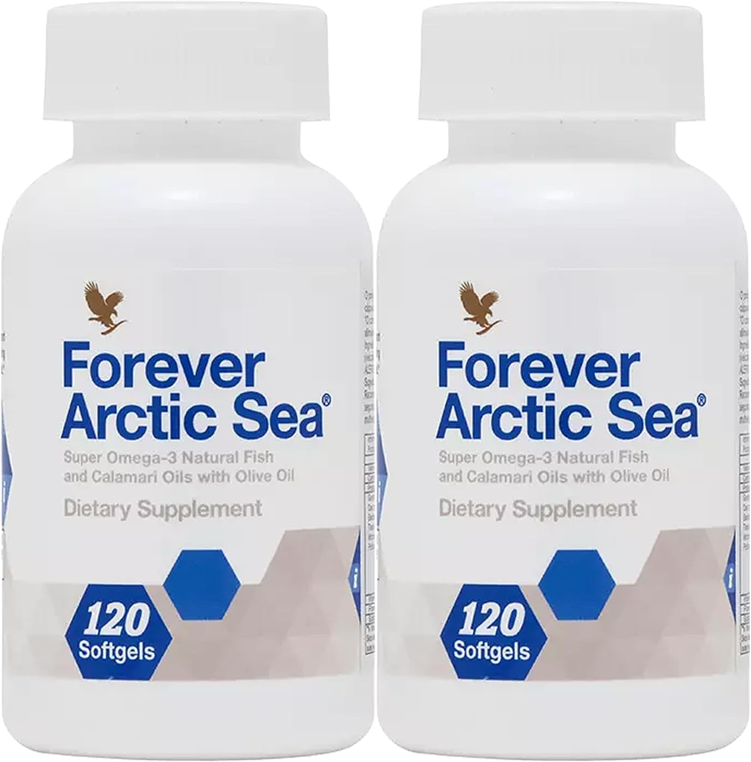 Forever Living – Arctic Sea Omega-3 Supplement – EPA and DHA Blend for Heart, Brain and Eye Health – Gluten-Free – 240 Softgels (Pack of 2)