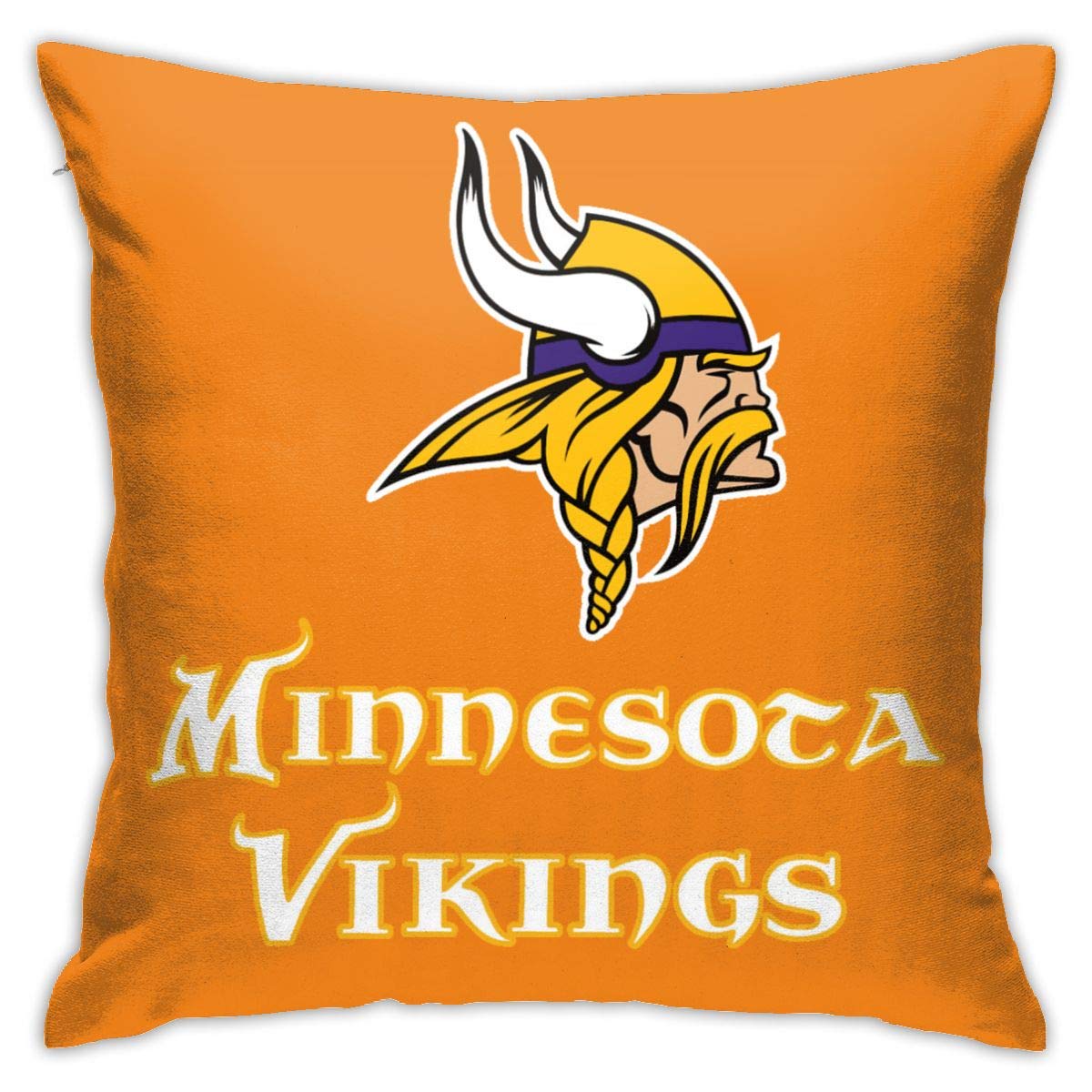 NA Pillow Covers Minnesota Vikings Sofa Chair Seat Pillowcase Square Size 18inch18inch Cushion Case,Throw Pillow