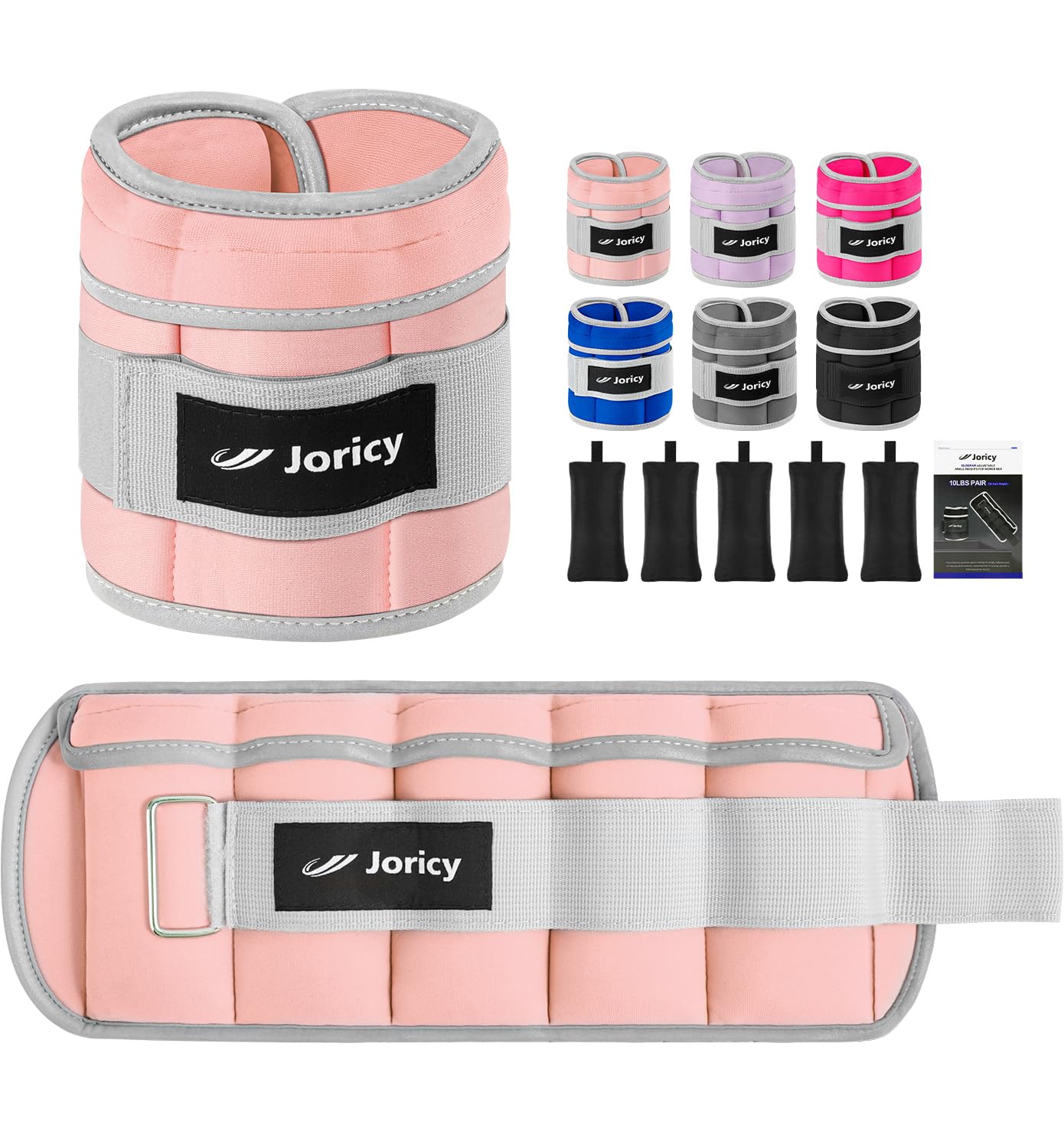 Adjustable Ankle Weights for Women Men 1 2 4 5 6 8 10 LBS 1 Pair Leg Weights