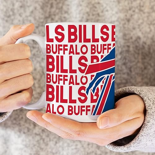 Vista 44 de Rico Industries NFL Football 15 oz White Ceramic Mug