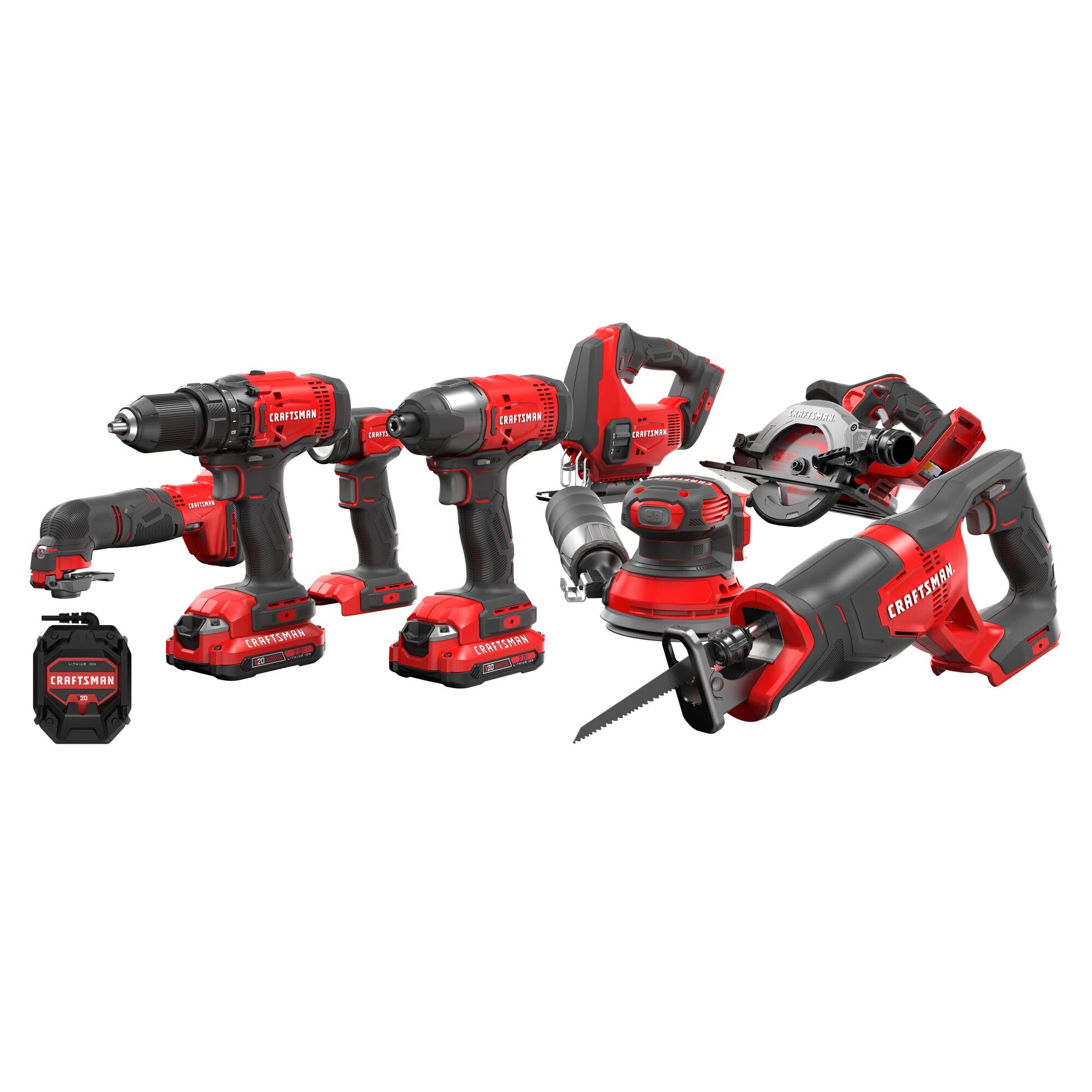 CRAFTSMAN V20 Cordless 8-Tool Combo Kit