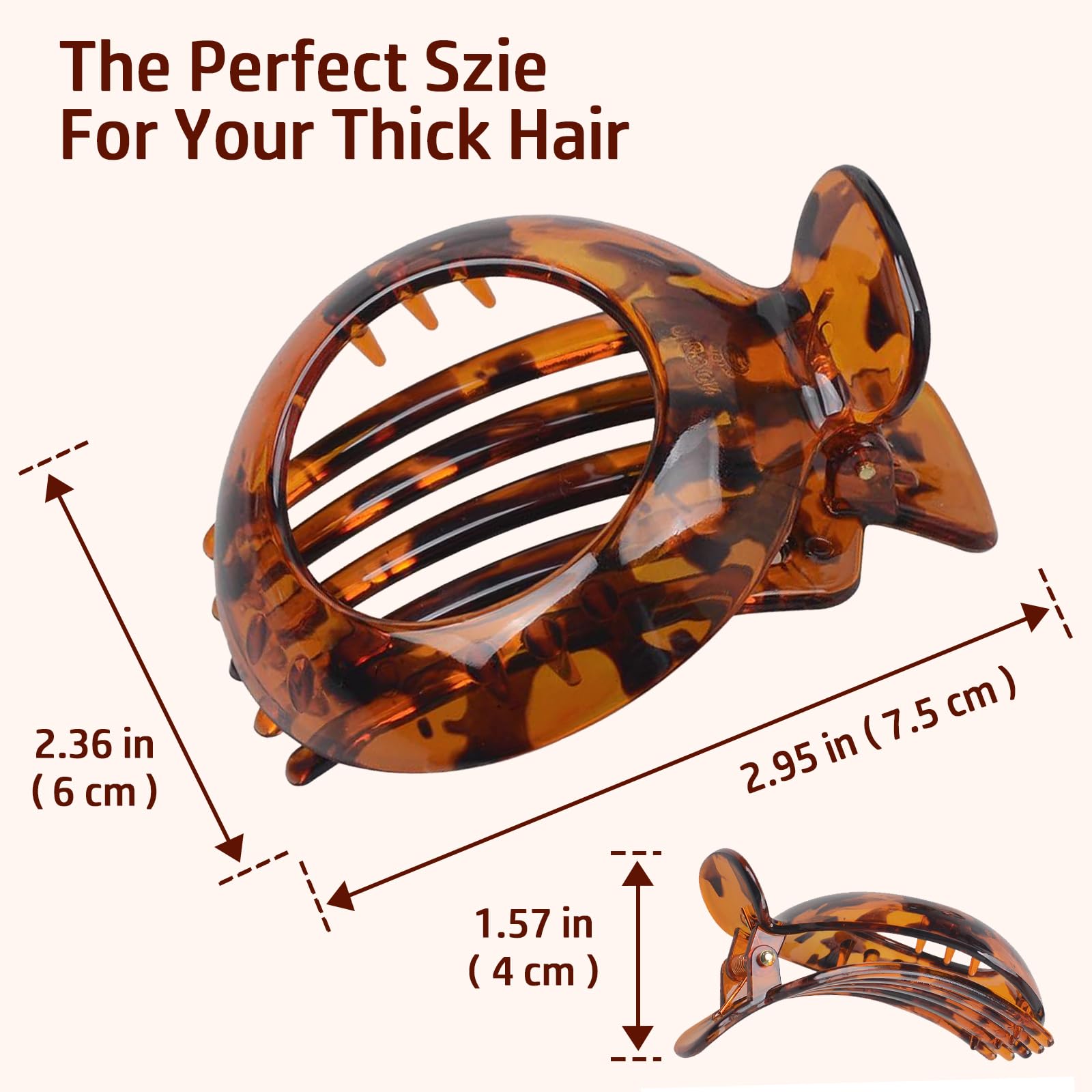 Flat Hair Claw Clips - Image 3
