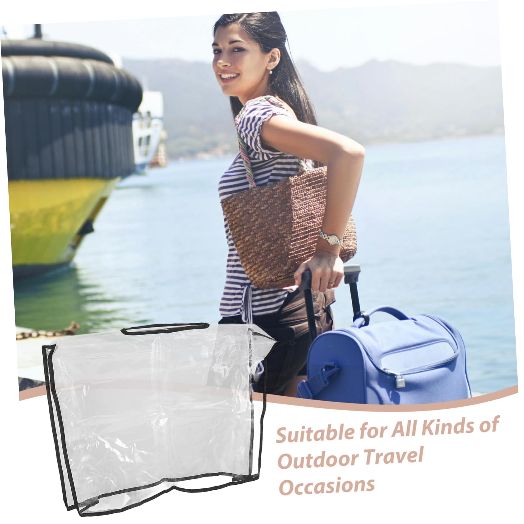 Sosoport 3 Uds Cubierta De Bolsa Impermeable Transparente Suministro De Bolso Cubierta De Lluvia Bolso De Repuesto Cubierta Protectora contra La Lluvia Suministro De Bolso Cubierta
