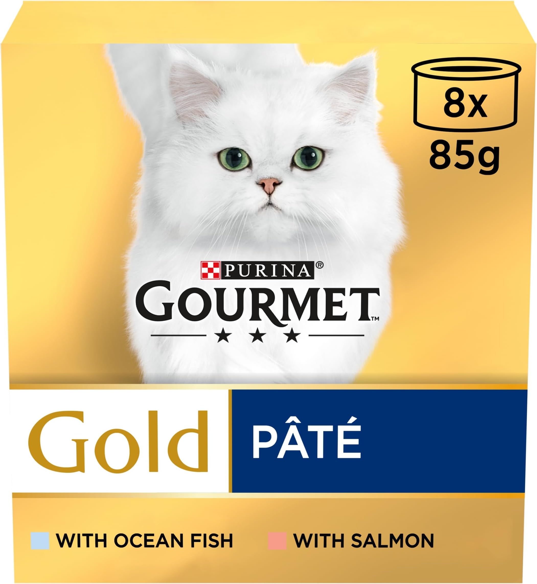 Gold Senior Pate with Fish Cat Food, 8 x 85 g, 8-Count