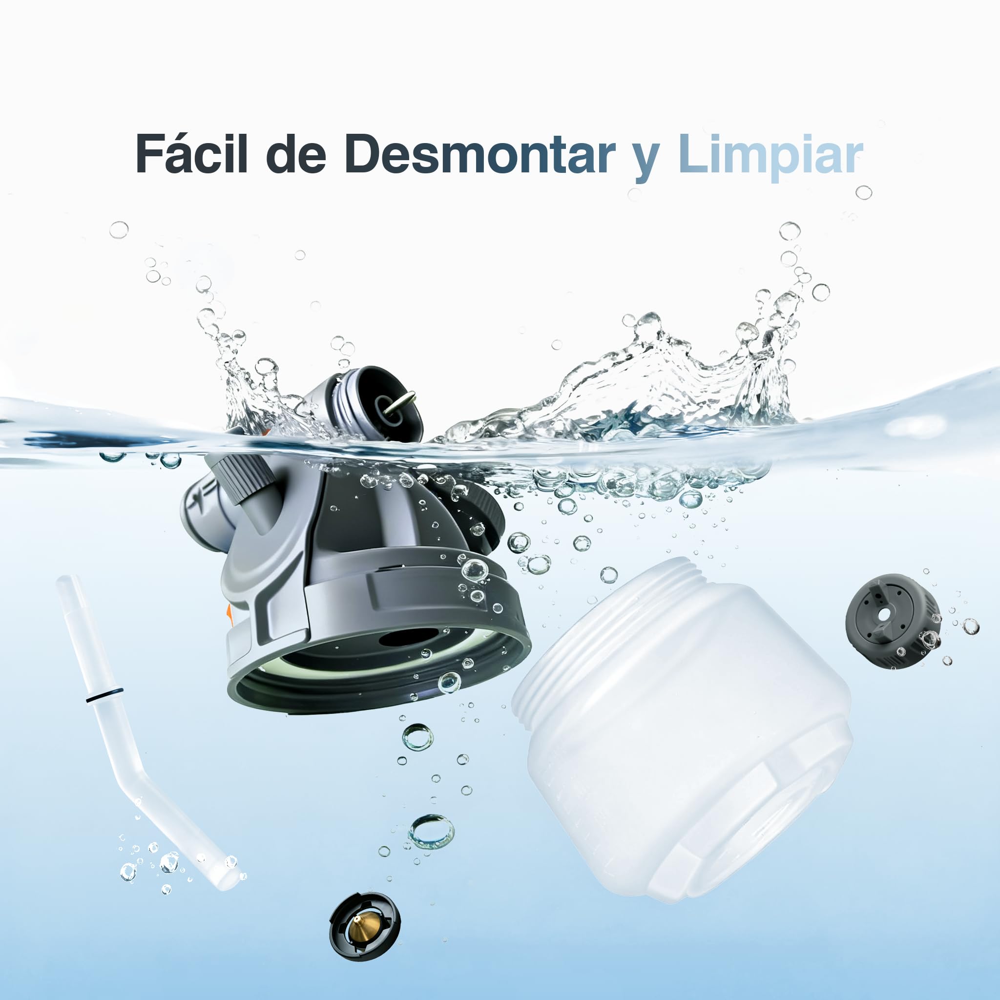 Tilswall Pistola Pintura Shark700 Compatible con Makita de 18V(Sin batería) | 90000RPM Motor Sin Escobillas, Depósito con Llenado Lateral 1300ML, 120 DIN-s Pistola de Pintura, para pintar paredes, techos